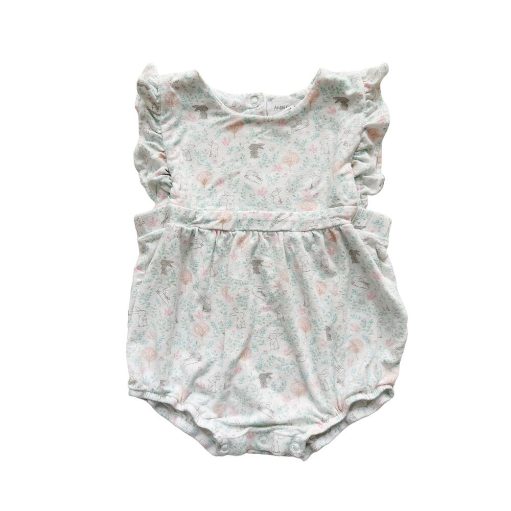 Angel Dear Bamboo Bunny Romper Size 6-12m
